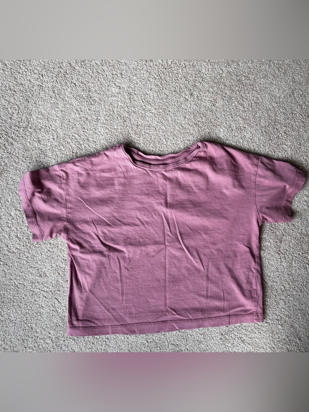 Women’s Mauve Pink Short-Sleeve Crop Tee